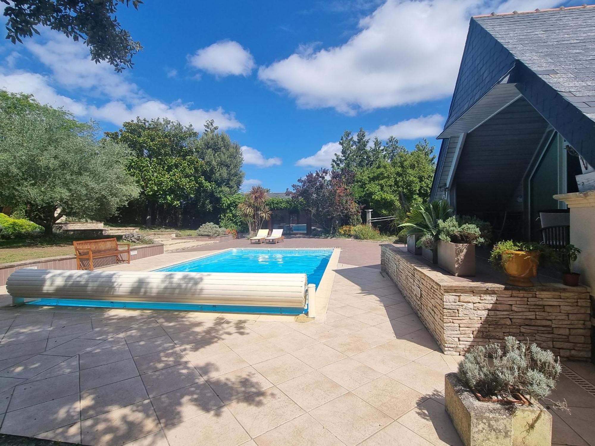 Gite Authentique Avec Piscine Chauffee Et Jardin Paysager Pres De Nantes - Fr-1-306-962 Villa Saint-Étienne-de-Montluc Buitenkant foto